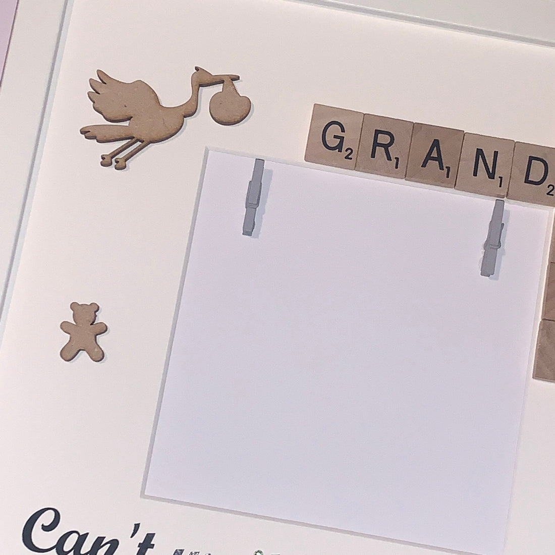 Can't Wait to Meet You - Pregnancy Announcement Personalised Scan Frame