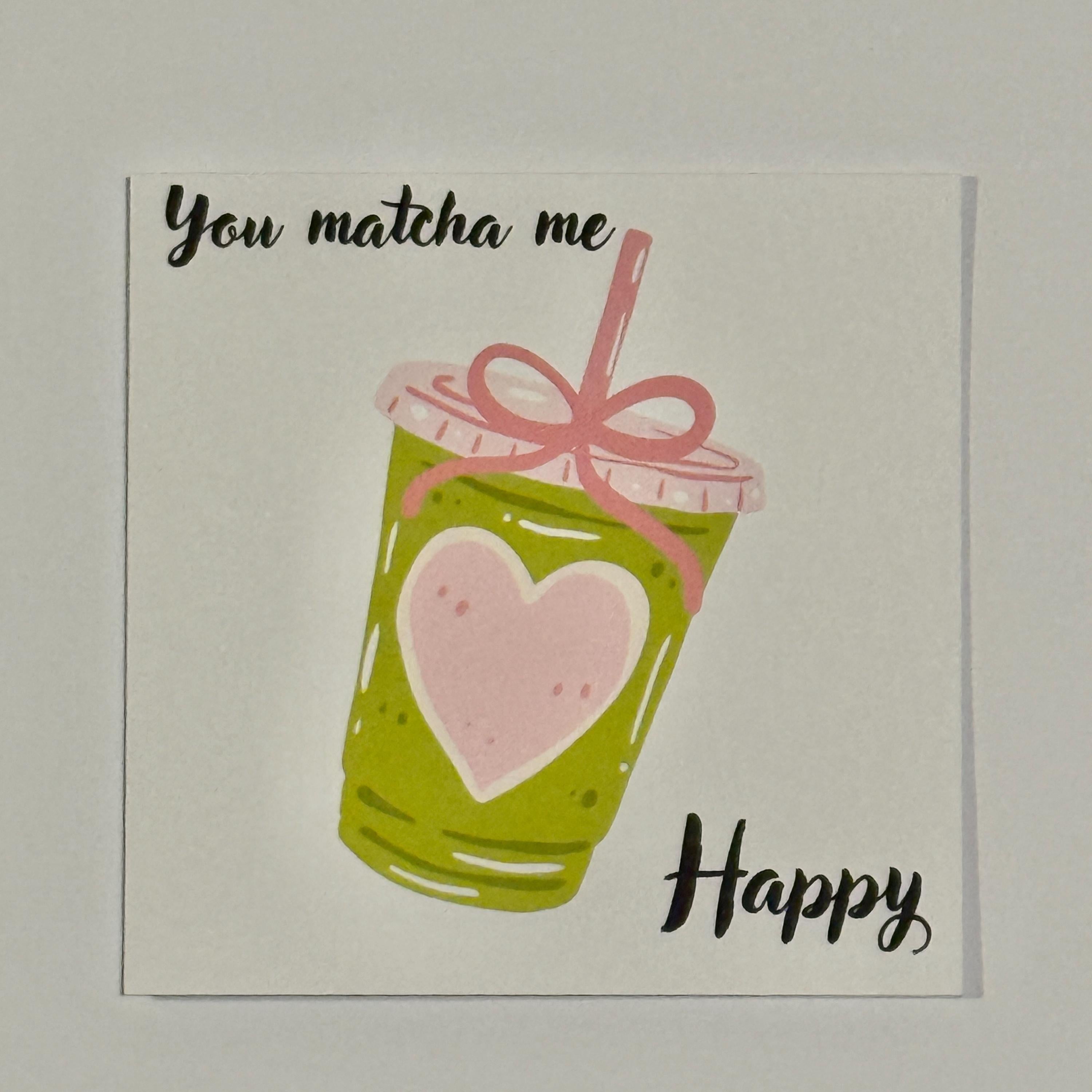 Matcha Pun Valentine's Card | Funny Love Card
