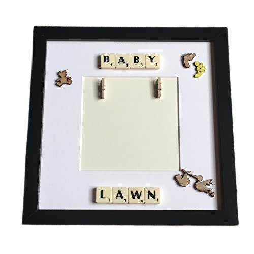 Baby Scan Photo Frame - Personalised with Surname and Due Date - Perfect Memory Keepsake