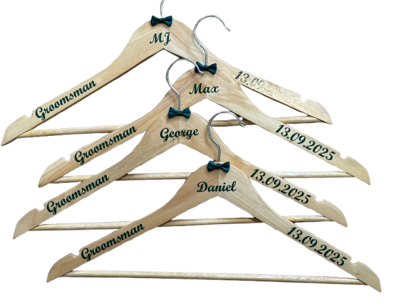 Groom, Best Man, or Groomsman Hanger - Personalised