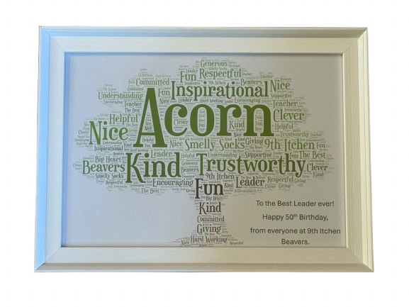 Family Tree Typography Framed Print. Perfect for any occasion.
