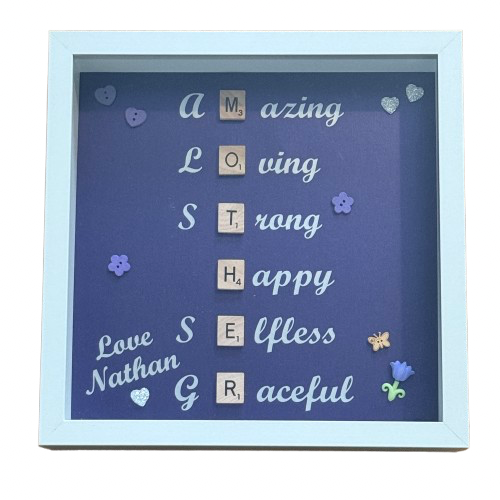 Mother in Words | Personalised frame for Mum