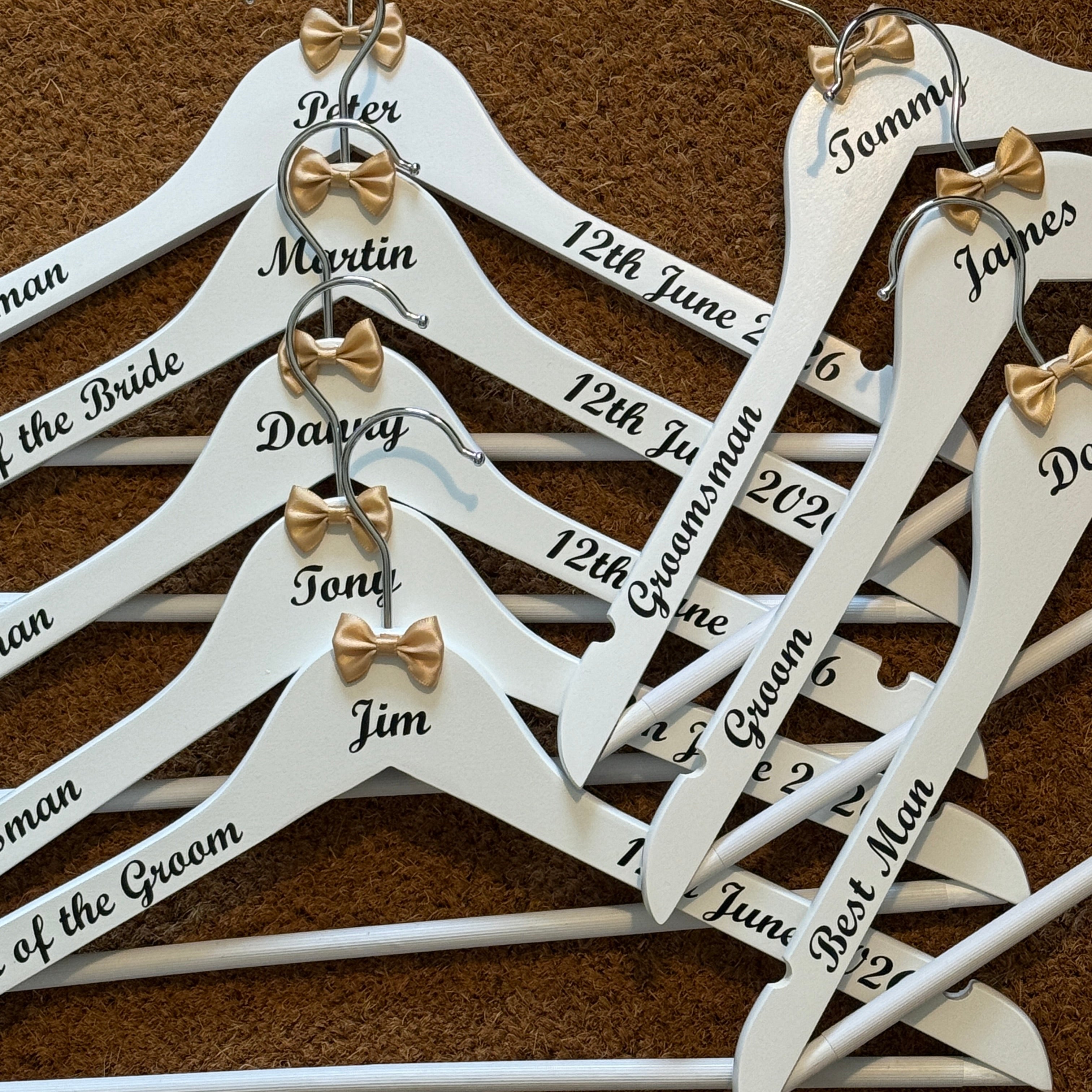 Wedding Hanger Set of 10 – Custom Bride & Bridesmaid Hangers
