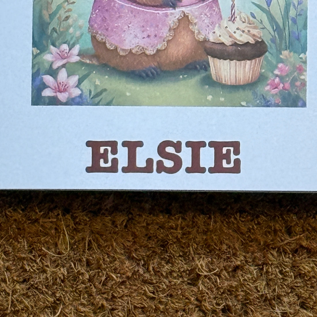 Capy Birthday Capybara Card | Watercolour Style Capybara with optional age | Personalised Foiled Message