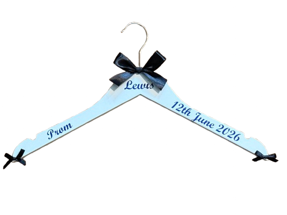 Prom Dress Hanger, Keepsake Photo Prop.Personalised with name, date and school.