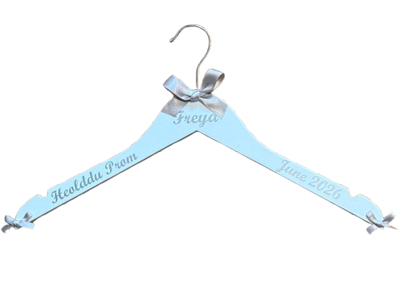 Prom Dress Hanger, Keepsake Photo Prop.Personalised with name, date and school.