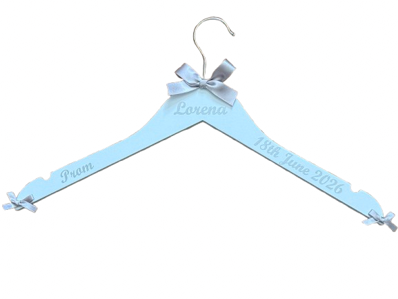 Prom Dress Hanger, Keepsake Photo Prop.Personalised with name, date and school.