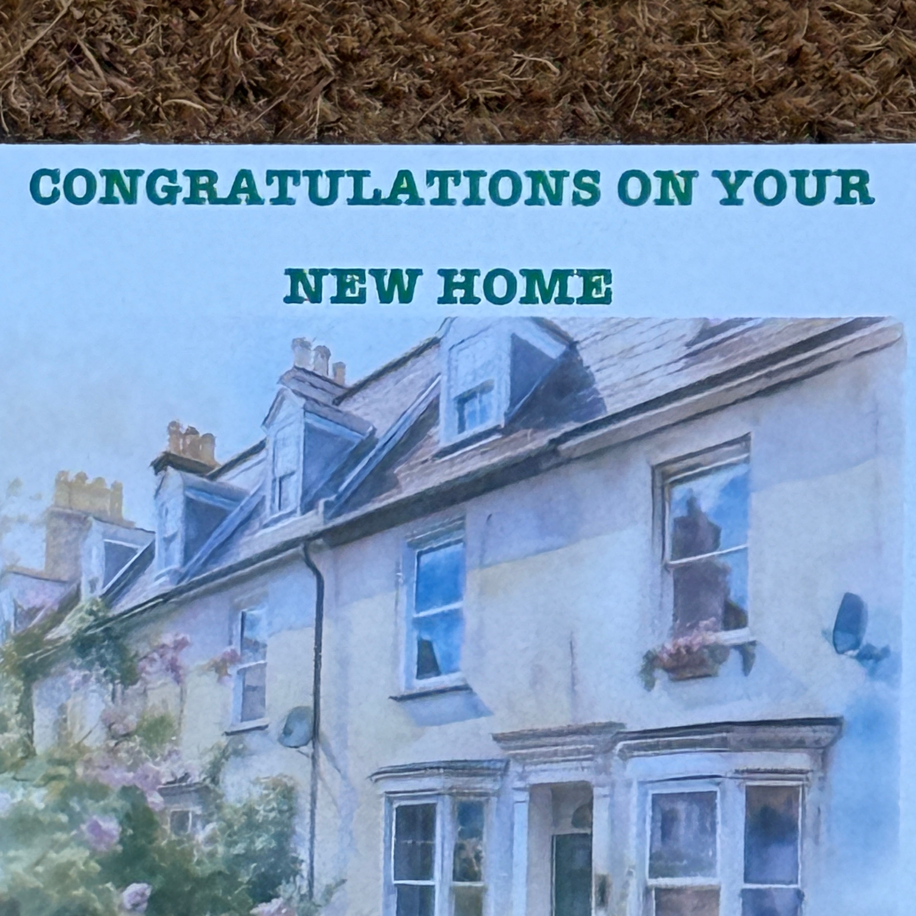 New Home Personalised Card | Congratulations On Your New Home | Watercolour Housewarming Card | Moving Home | First Home
