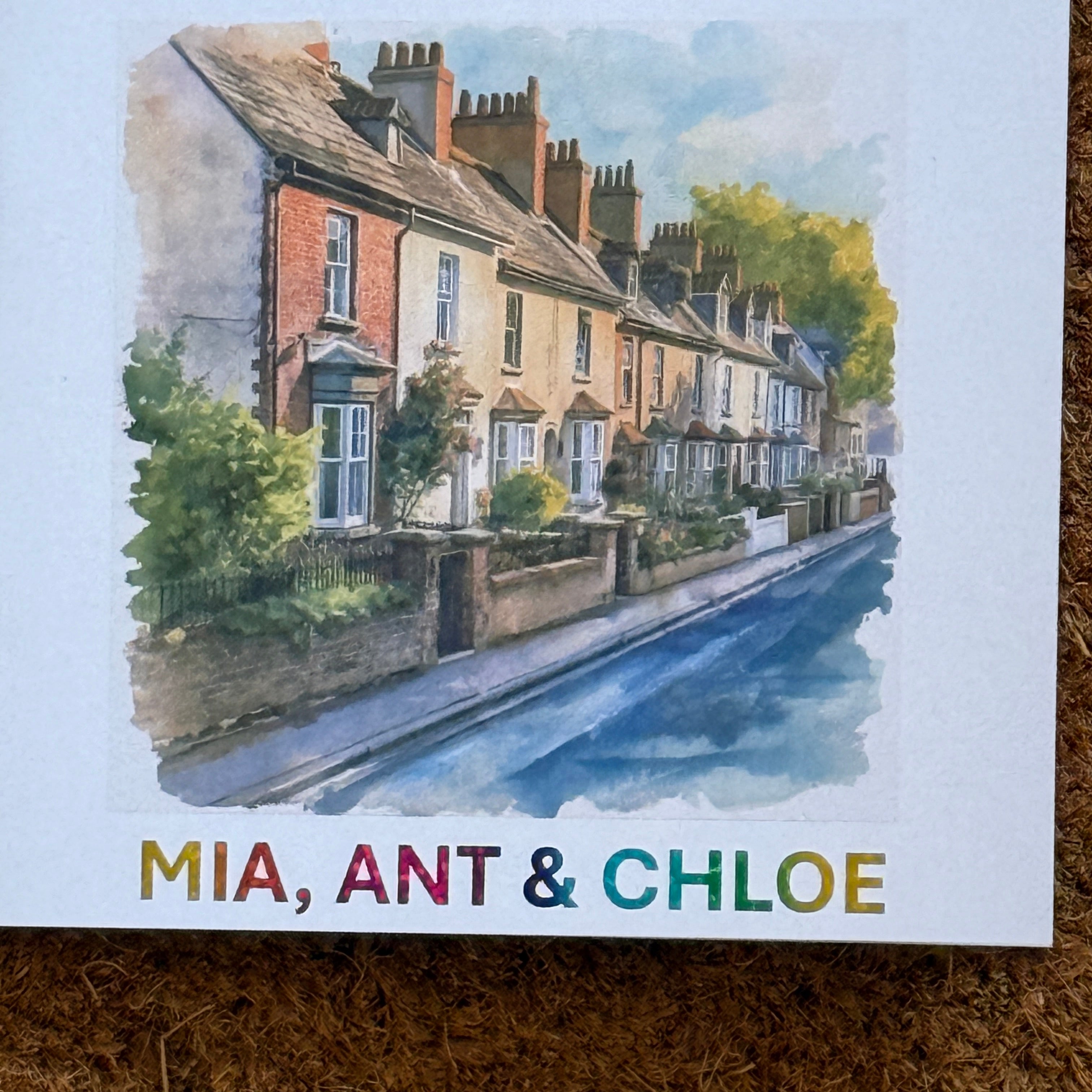 New Home Personalised Card | Congratulations On Your New Home | Watercolour Housewarming Card | Moving Home | First Home