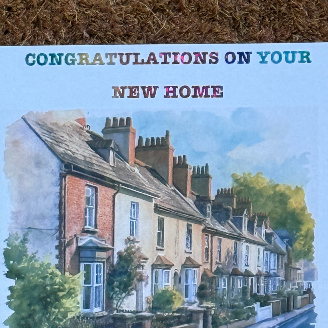 New Home Personalised Card | Congratulations On Your New Home | Watercolour Housewarming Card | Moving Home | First Home