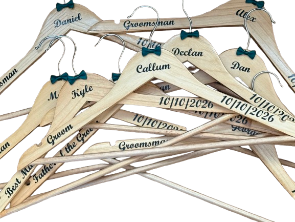 Groom, Best Man, or Groomsman Hanger - Personalised