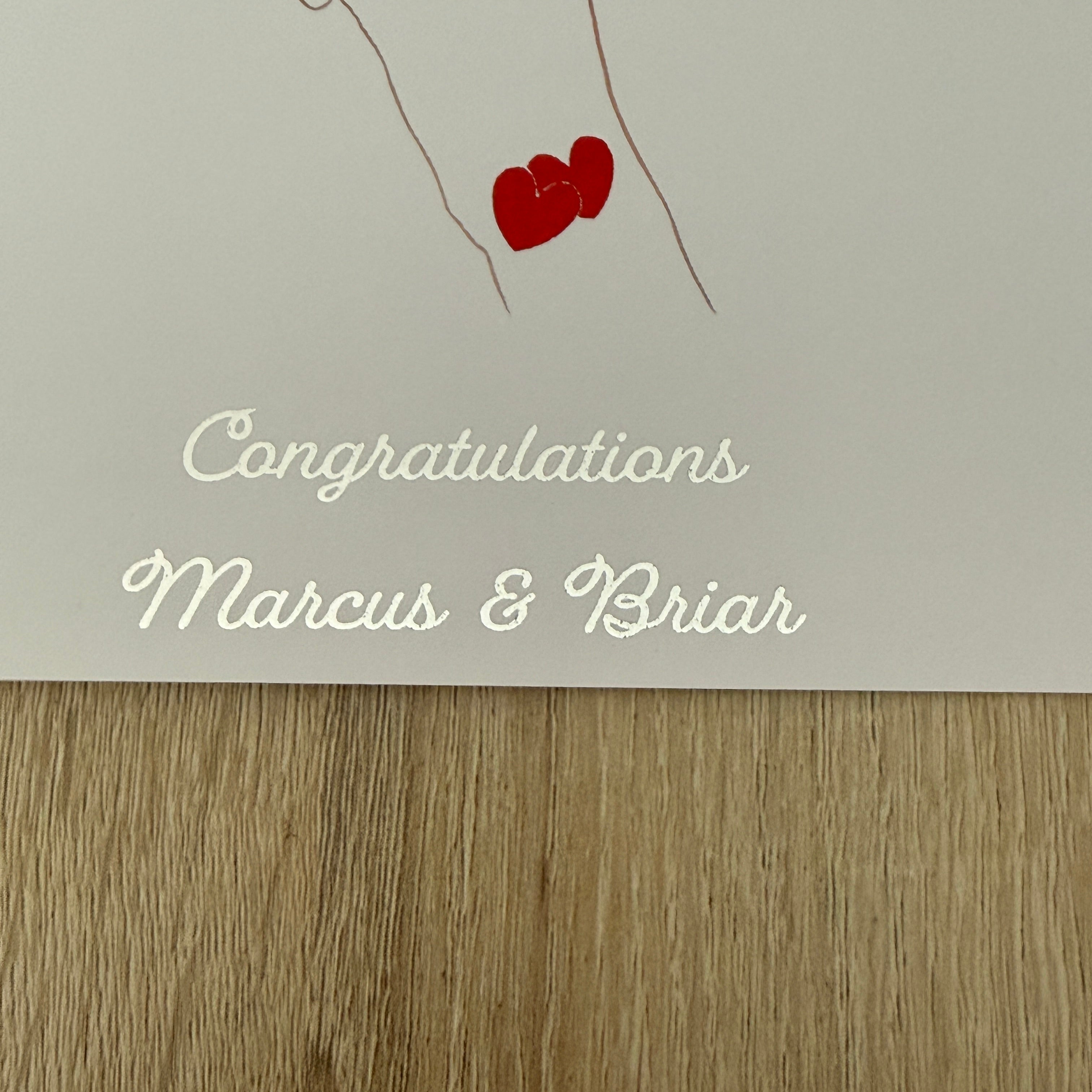 Personalised Engagement Card – Funny Put a Ring on It Foiled Card