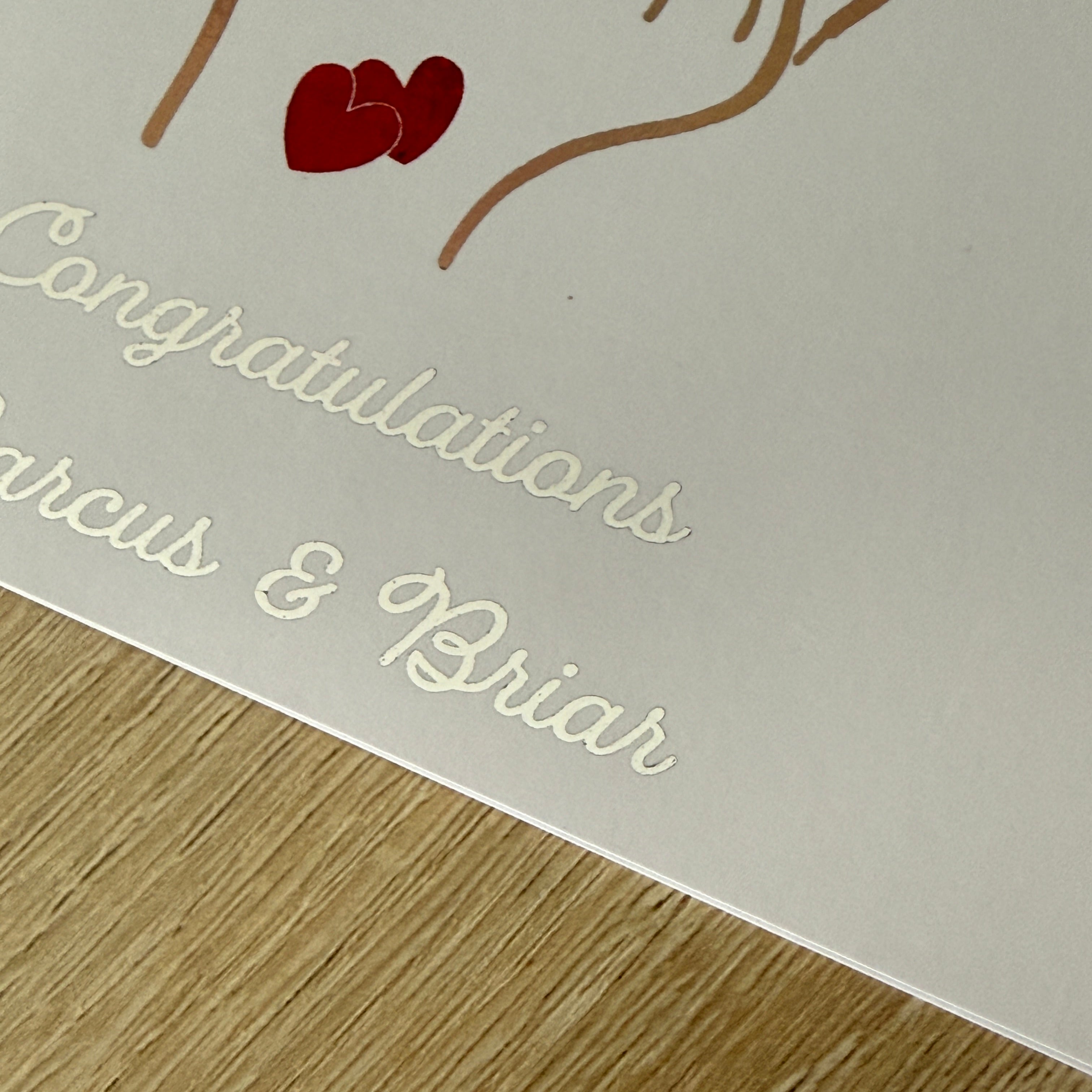 Personalised Engagement Card – Funny Put a Ring on It Foiled Card