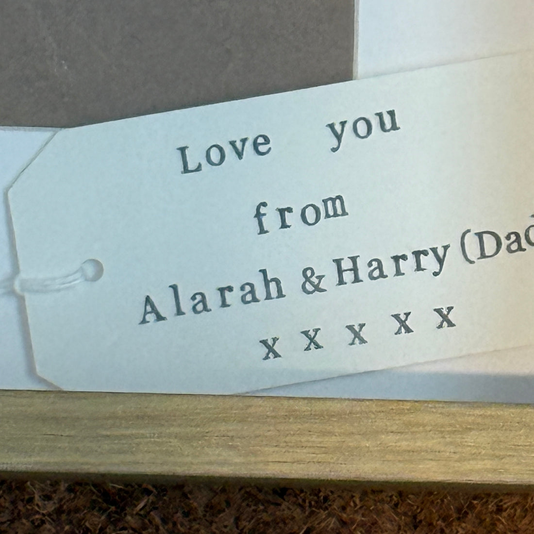 Nanny Grandad Grandparent Letter Tile Box Frame | Personalised Family Names Gift for Grandma, Nana & Grandad