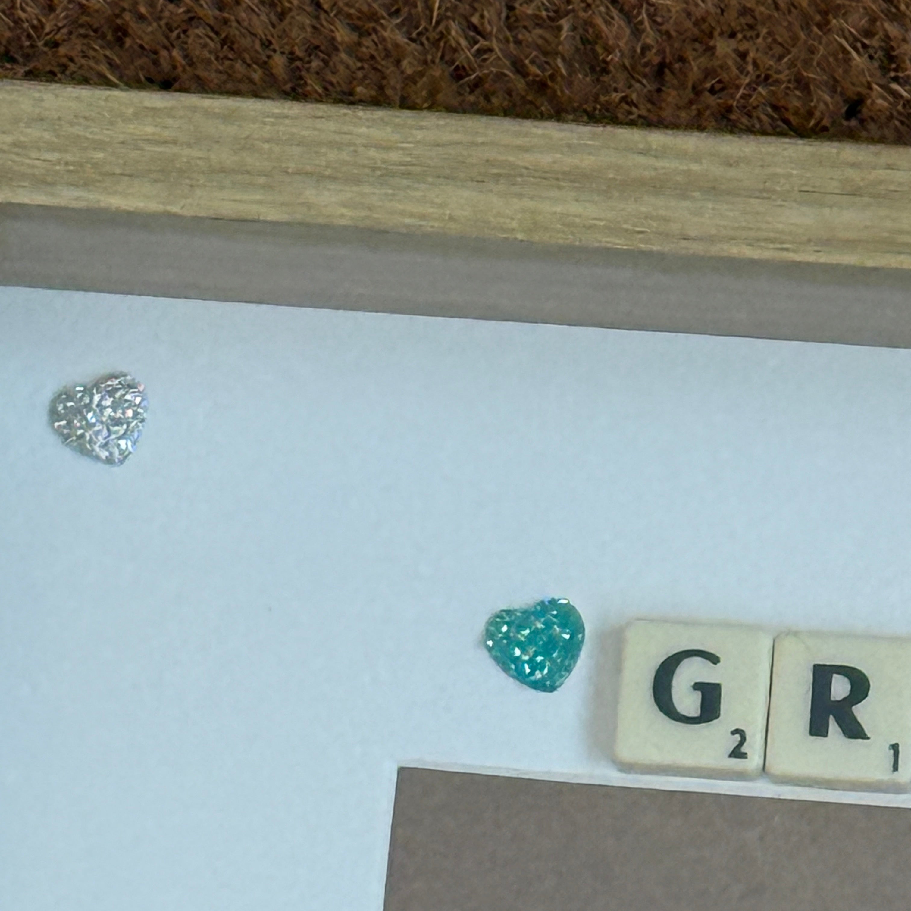 Nanny Grandad Grandparent Letter Tile Box Frame | Personalised Family Names Gift for Grandma, Nana & Grandad