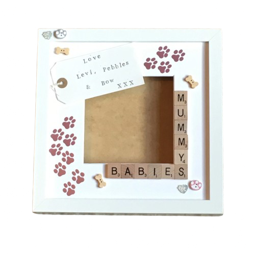 Pet Photo Frame - Daddy's or Mummy's Babies with personalised message, Animal Lover Gift