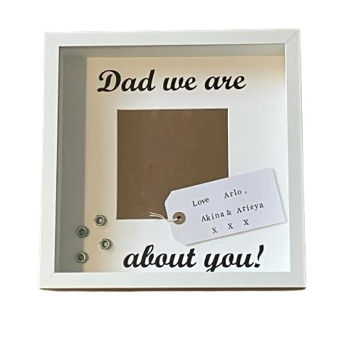 Dad We Are Nuts About You, Personalised Photo Frame, Daddy, Grandad, Grandpa, Uncle Gifts For Him, Christmas present, Birthday Gift