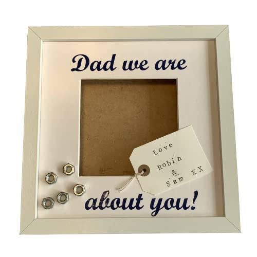 Dad We Are Nuts About You, Personalised Photo Frame, Daddy, Grandad, Grandpa, Uncle Gifts For Him, Christmas present, Birthday Gift