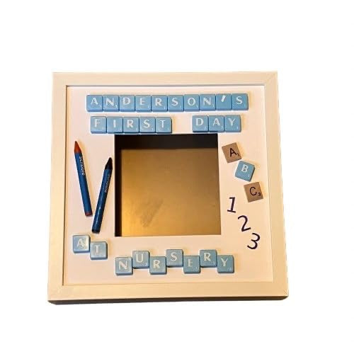 First Day at Nursery Personalised Photo Frame - Perfect Milestone Keepsake.