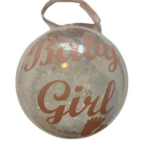 Baby's First Christmas Bauble | Filled Acrylic Christmas Decoration | Personalised