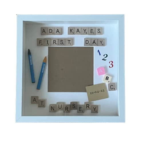 First Day at Nursery Personalised Photo Frame - Perfect Milestone Keepsake.