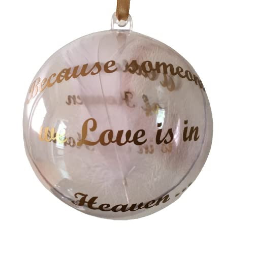 Someone In Heaven Memory Bauble - Remembrance Christmas Tree Decoration