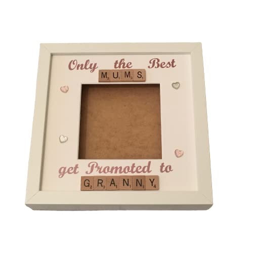 Best Mums to Nanny - Grandma - Letter Tile Photo Frame - Choice of Colours