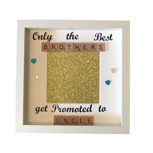 Brother to Uncle Letter Tile Photo Frame - Choice of Colours