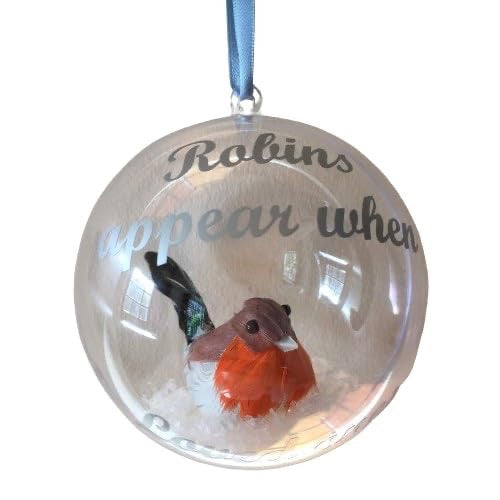 Robin Memorial Christmas Bauble | Acrylic Tree Ornament | Remembrance Bauble