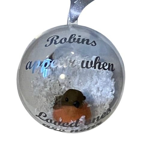 Robin Memorial Christmas Bauble | Acrylic Tree Ornament | Remembrance Bauble
