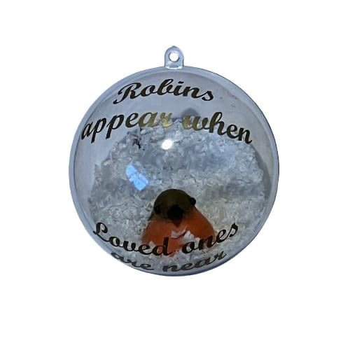 Robin Memorial Christmas Bauble | Acrylic Tree Ornament | Remembrance Bauble