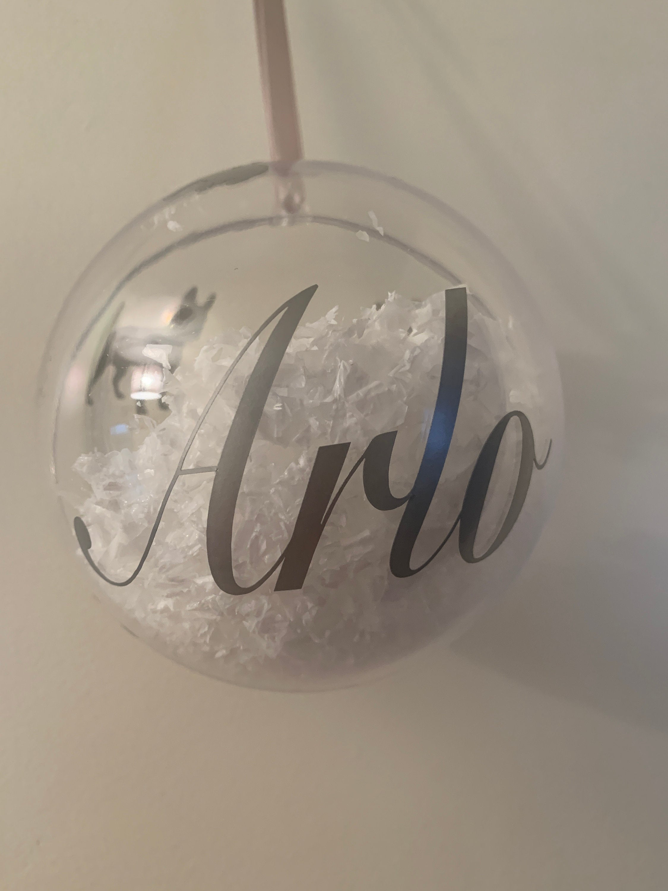 Pet Christmas Bauble | Custom Dog Breed Ornament | Personalised Message