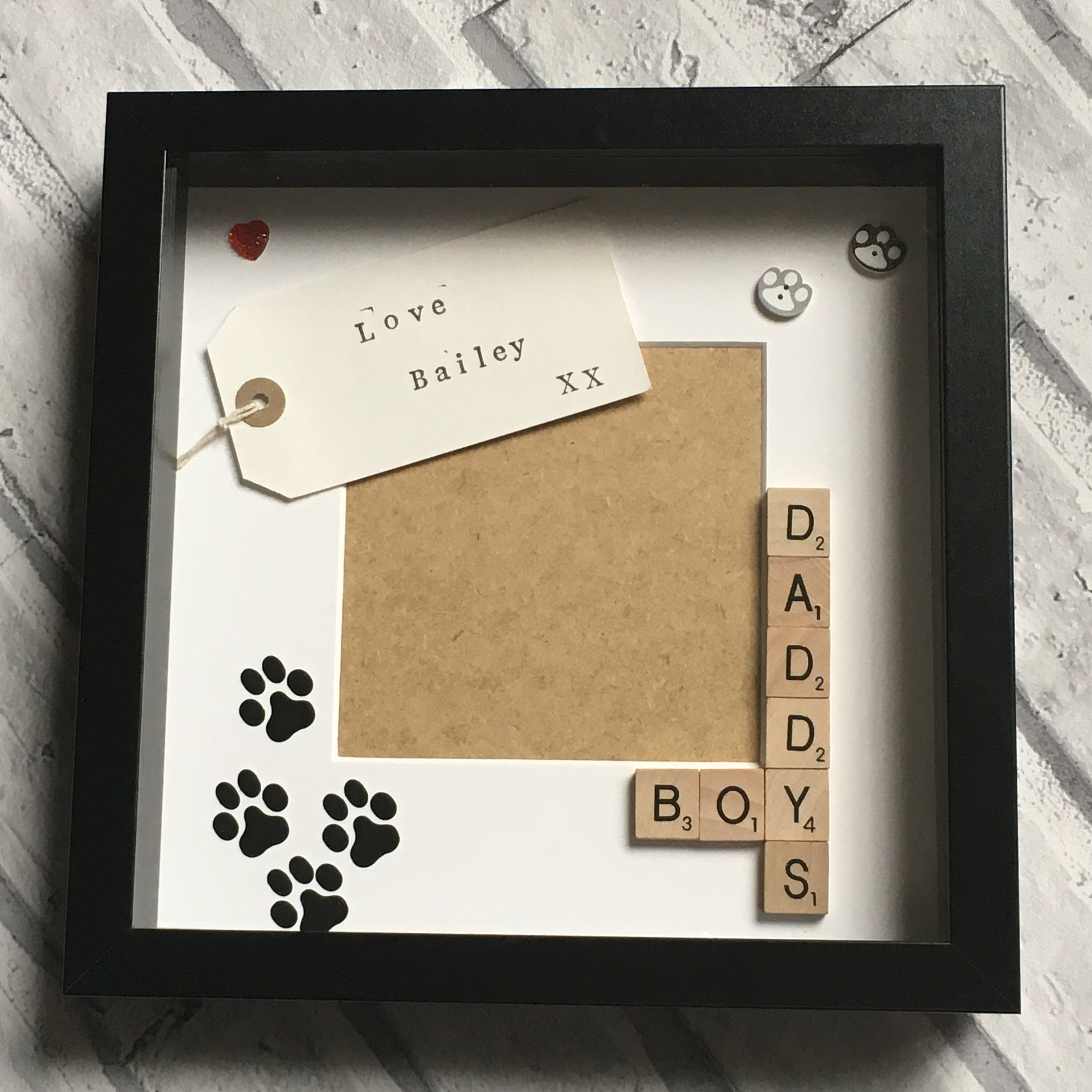 Pet Photo Frame - Daddy's or Mummy's Babies with personalised message, Animal Lover Gift