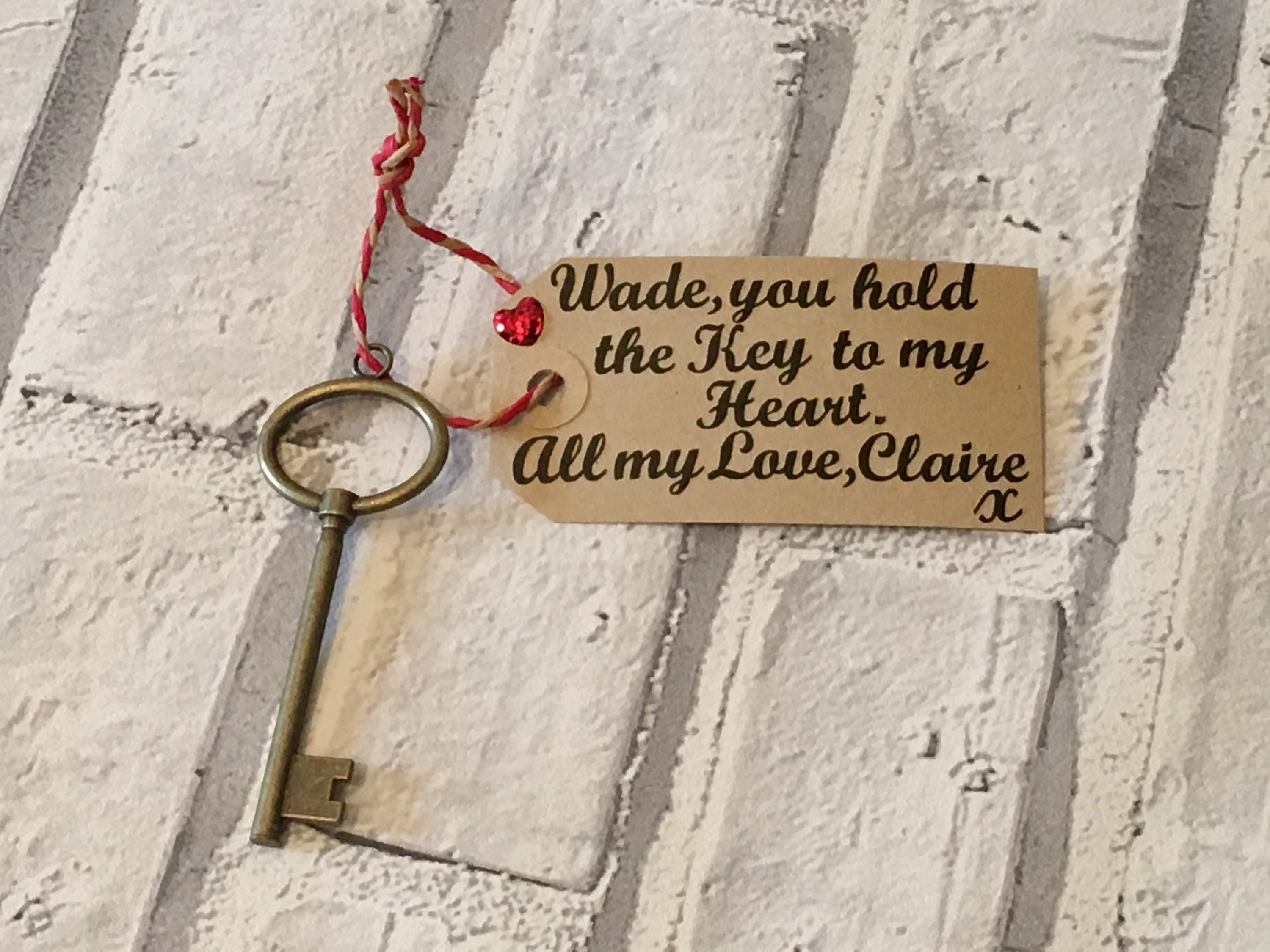 Key To My Heart - Beautiful Love Token - Perfect for Valentines or Anniversaries