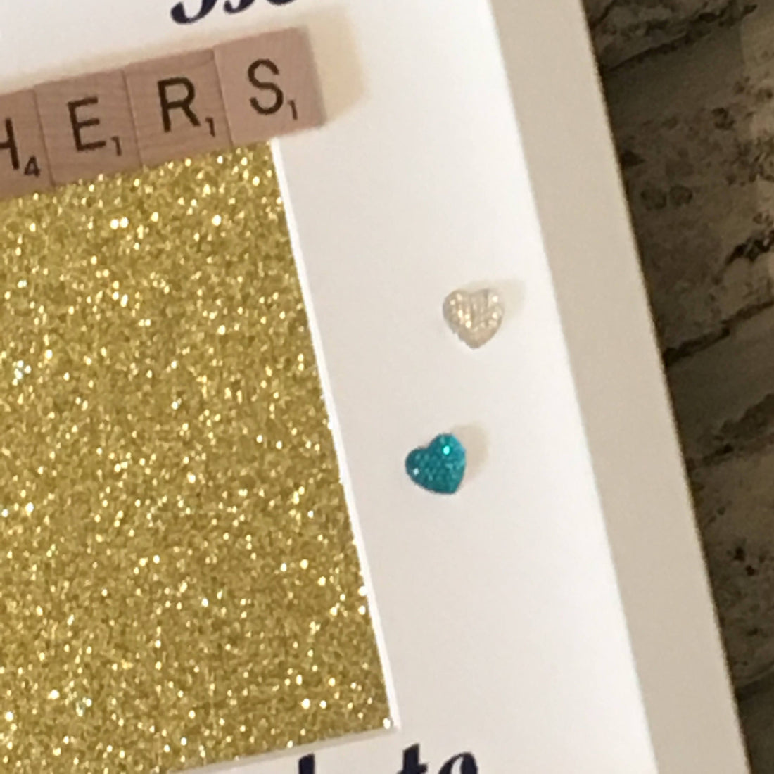Brother to Uncle Letter Tile Photo Frame - Choice of Colours