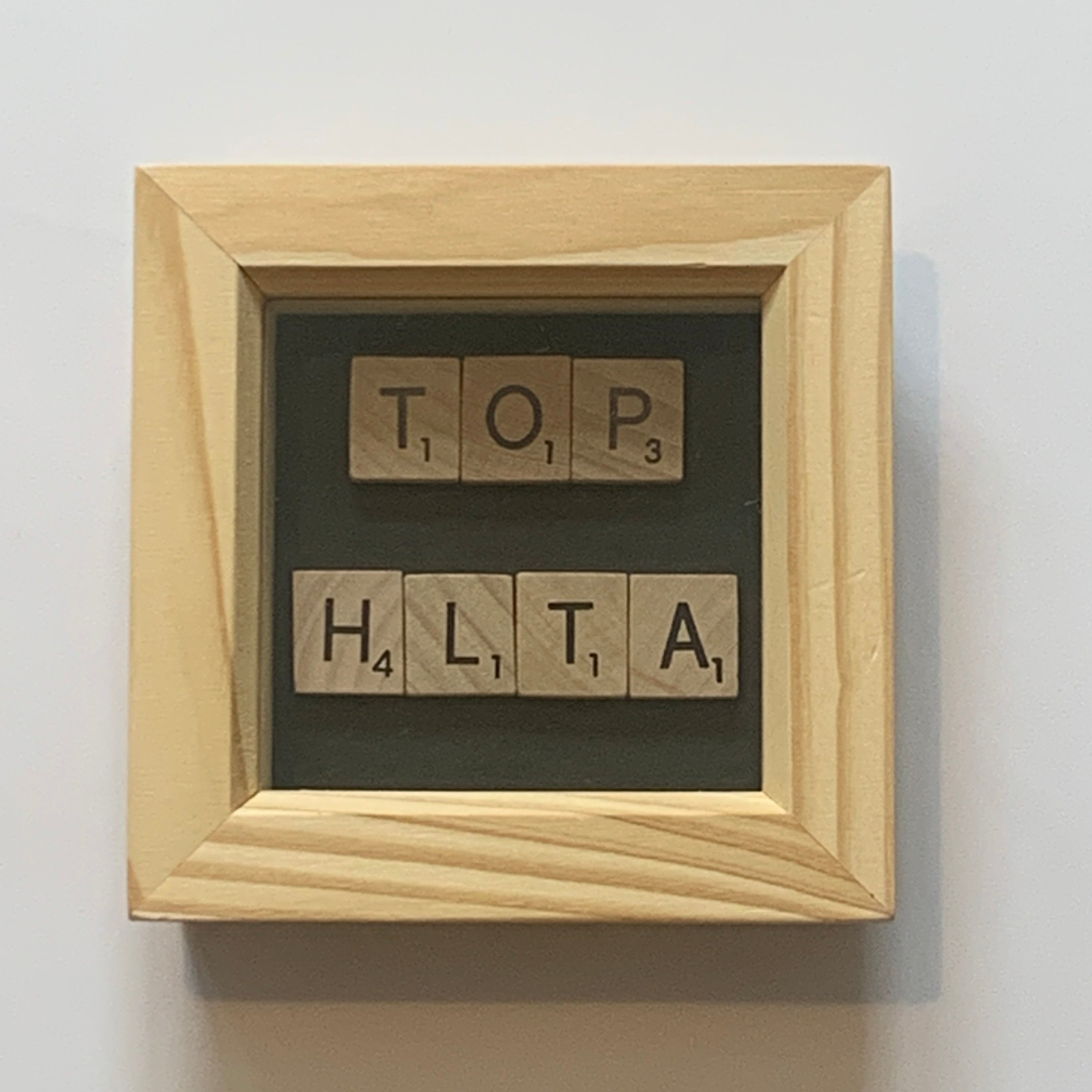 Teacher Gift Scrabble Tile Frame - End of Year Gift for TA, HLTA, SEN, SNA.