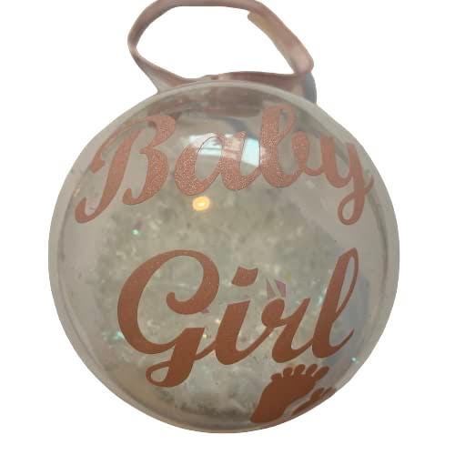Baby's First Christmas Bauble | Filled Acrylic Christmas Decoration | Personalised