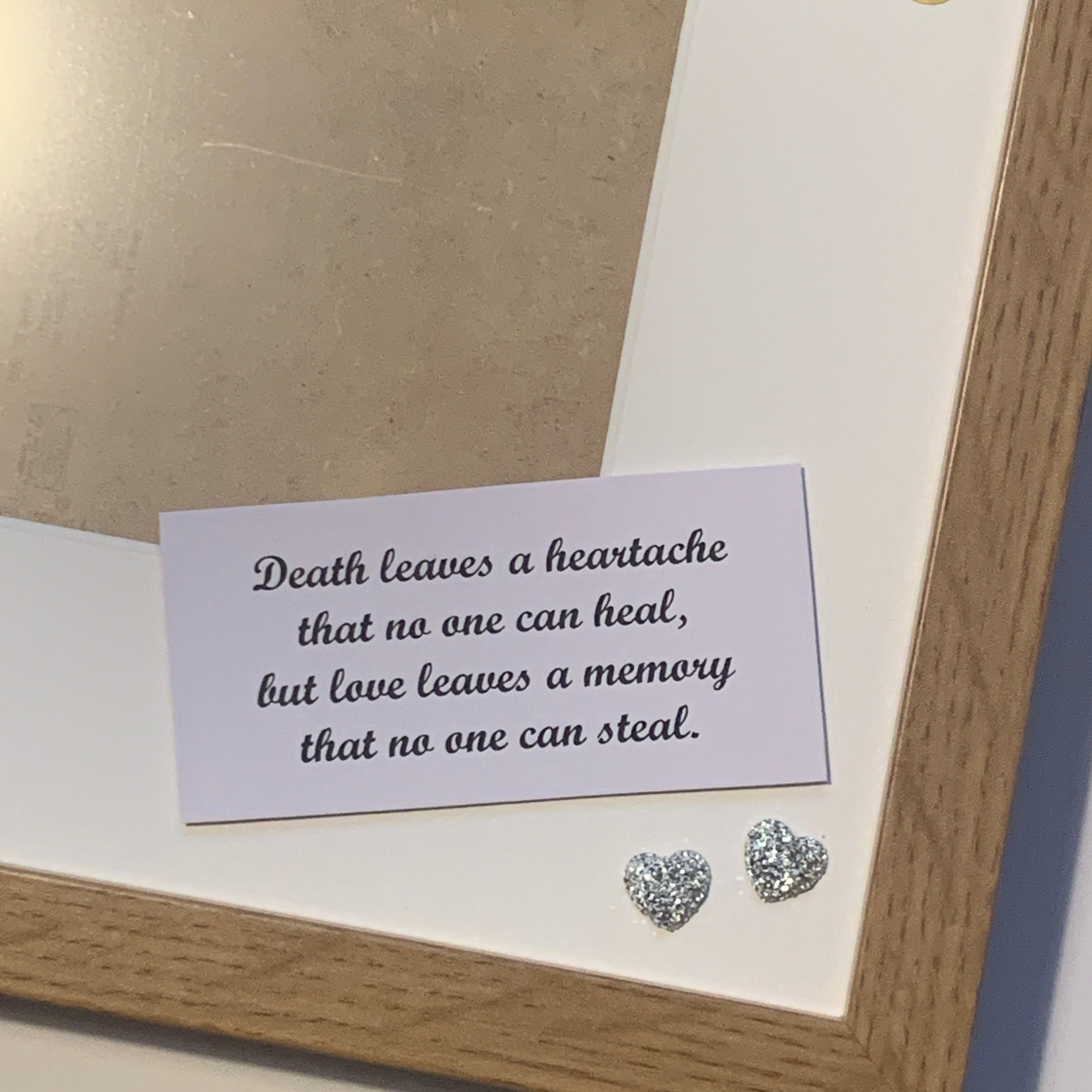Memorial Bereavement Personalised Frame | Memorial Photo Memory Frame