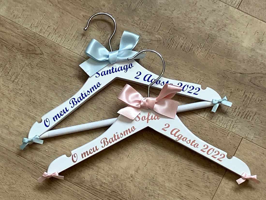 Christening Hanger, Personalised Outfit Hanger, Baby Keepsake, Photo Prop