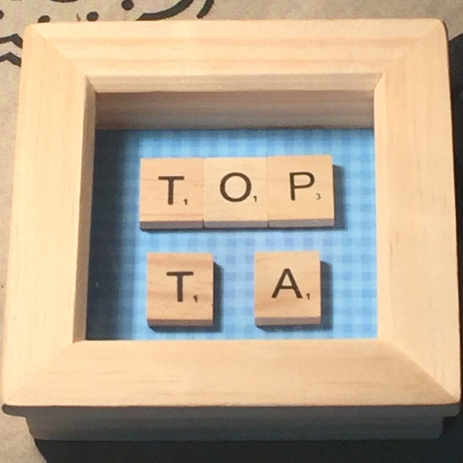 Teacher Gift Scrabble Tile Frame - End of Year Gift for TA, HLTA, SEN, SNA.