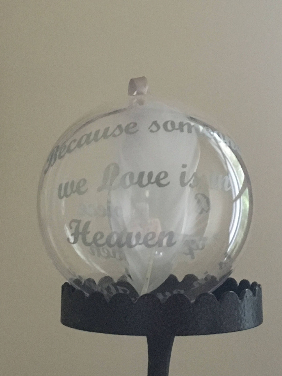 Someone In Heaven Memory Bauble - Remembrance Christmas Tree Decoration