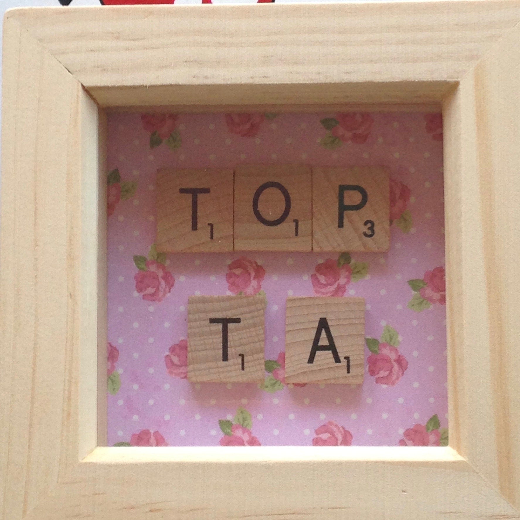 Teacher Gift Scrabble Tile Frame - End of Year Gift for TA, HLTA, SEN, SNA.
