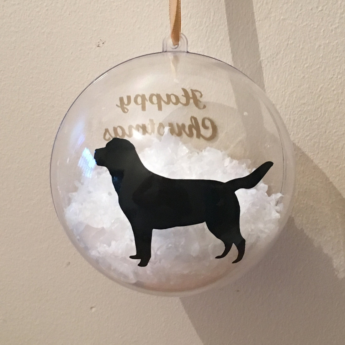 Pet Christmas Bauble | Custom Dog Breed Ornament | Personalised Message