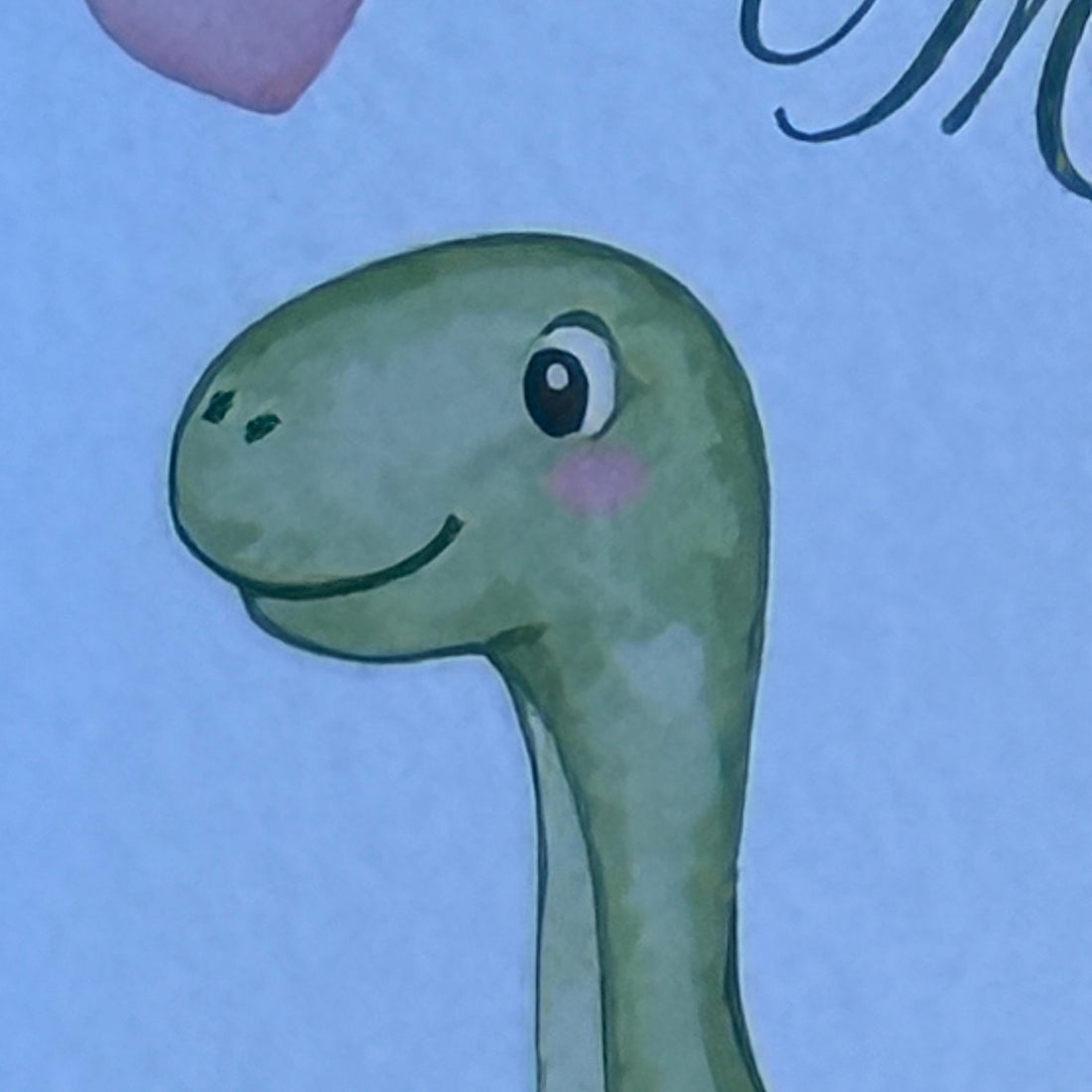 Dinosaur Mummy Card |  Mothers Day | Birthday. 6x6 inch