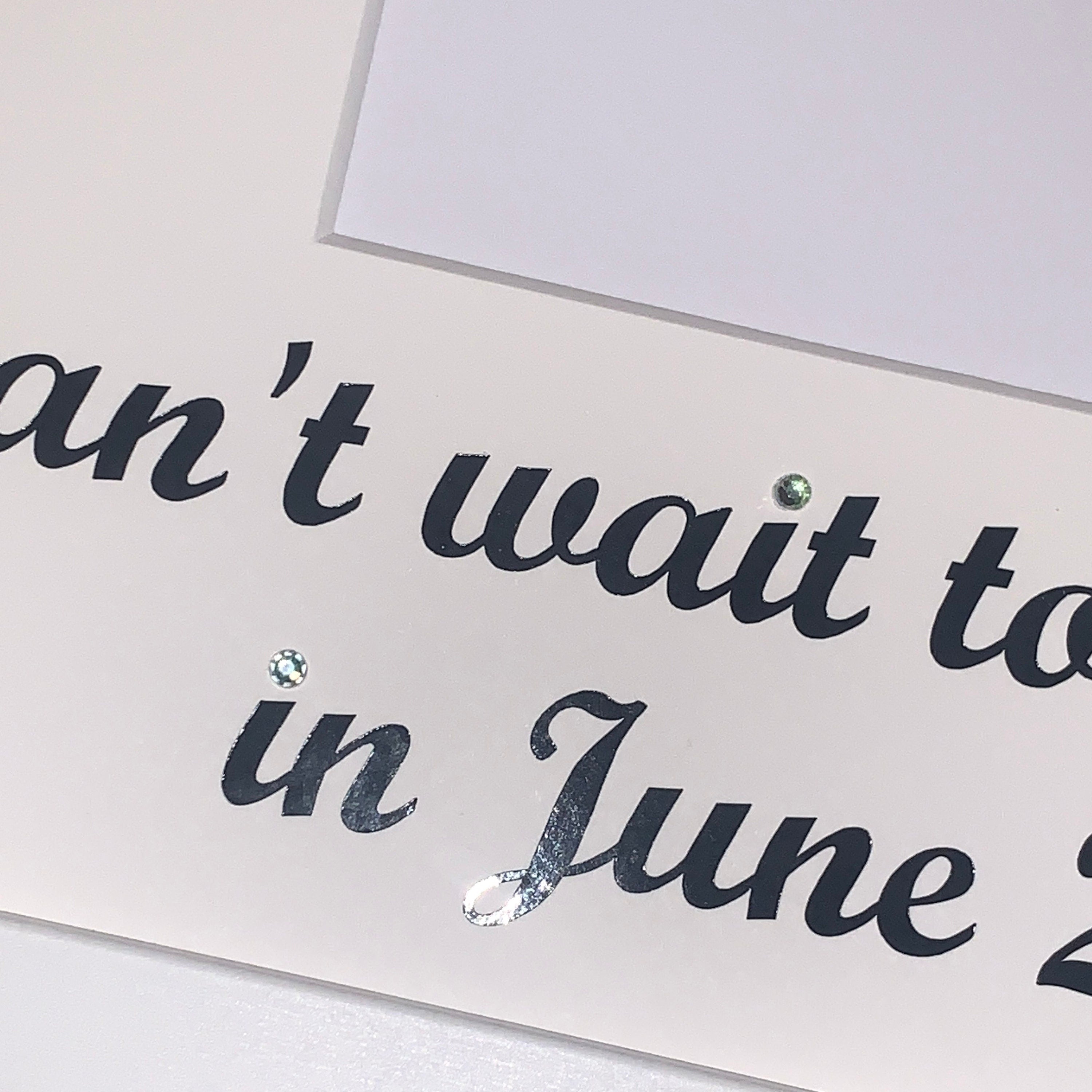 Can't Wait to Meet You - Pregnancy Announcement Personalised Scan Frame