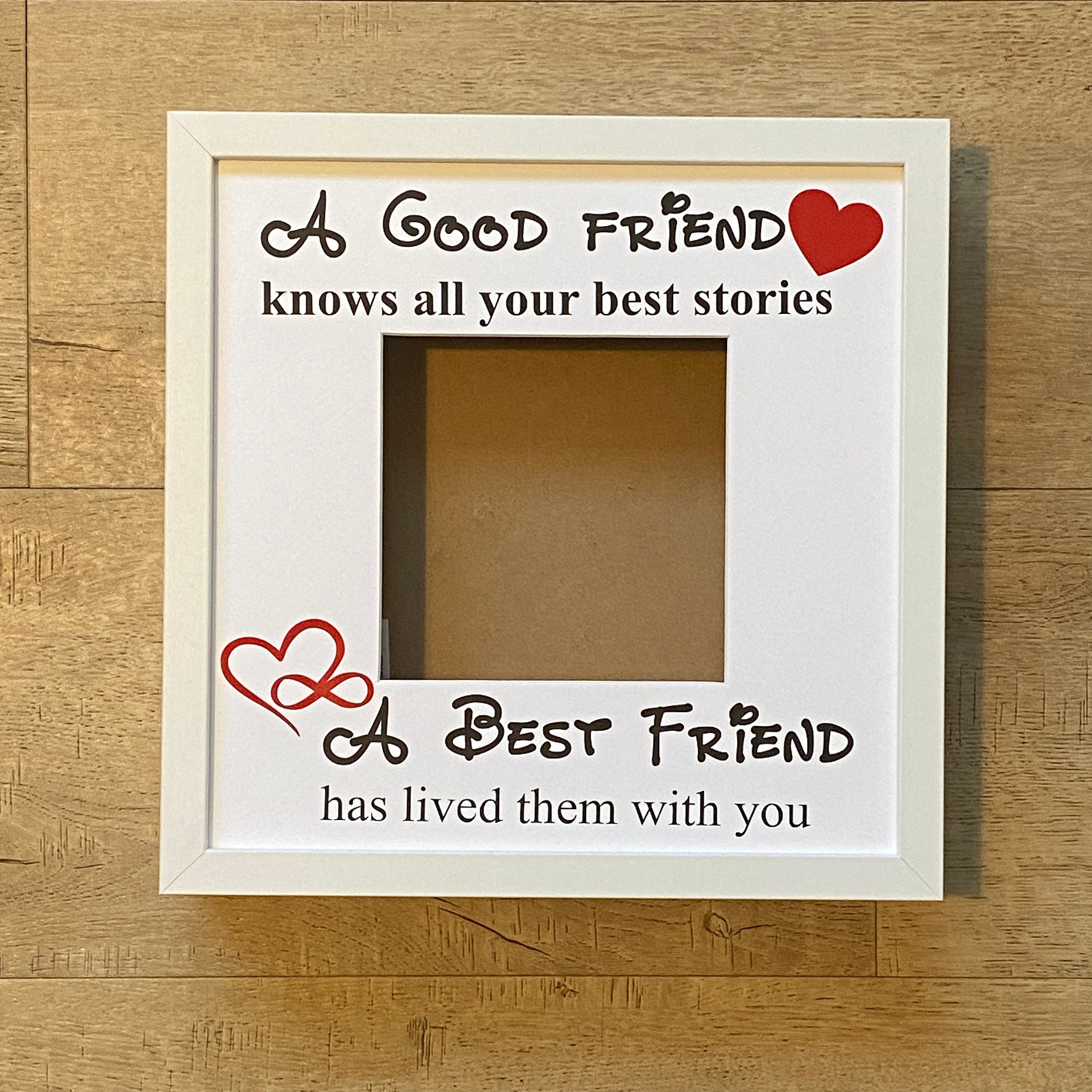Best Friend Memories Deep Photo Box Frame. Perfect gift for that special friend.
