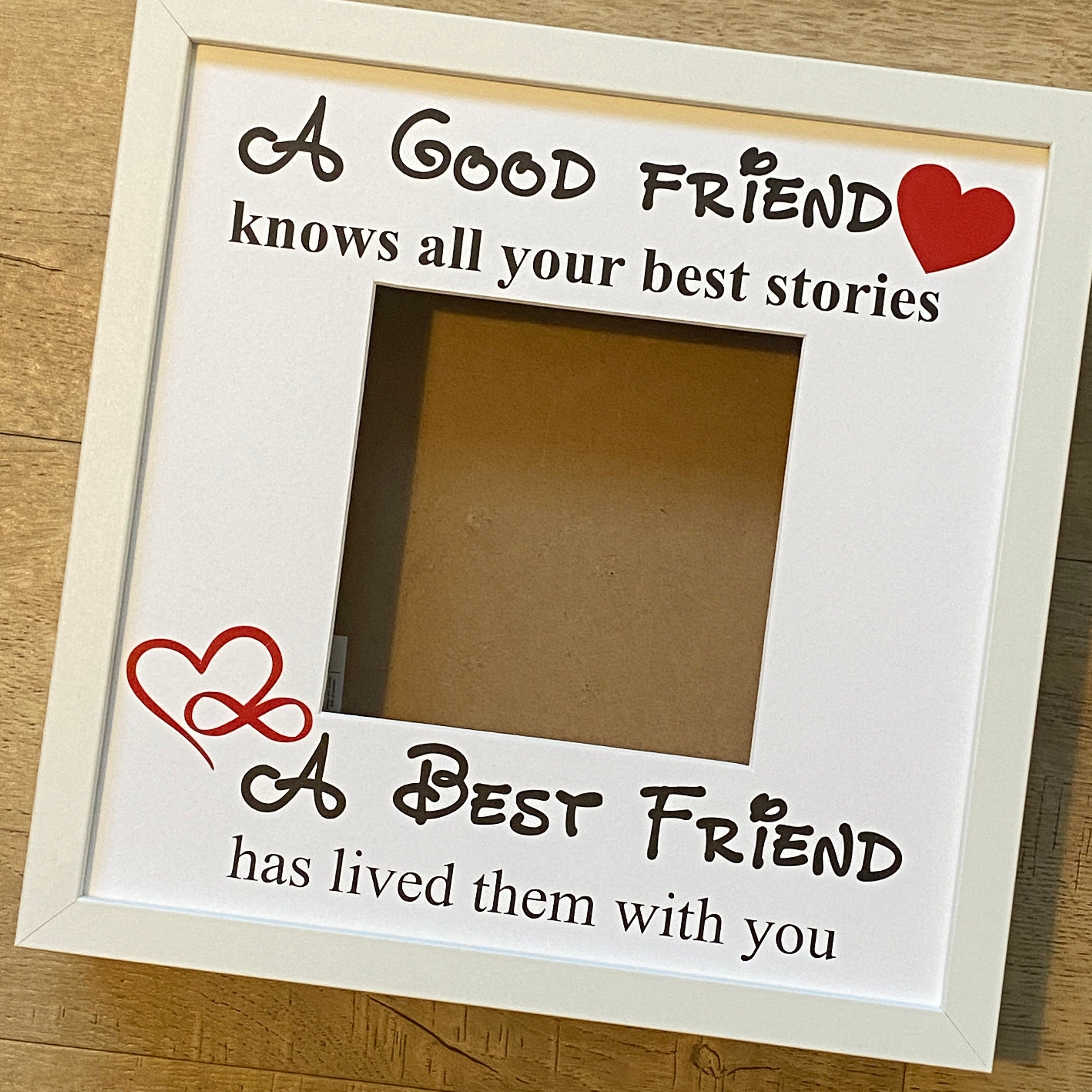 Best Friend Memories Deep Photo Box Frame. Perfect gift for that special friend.
