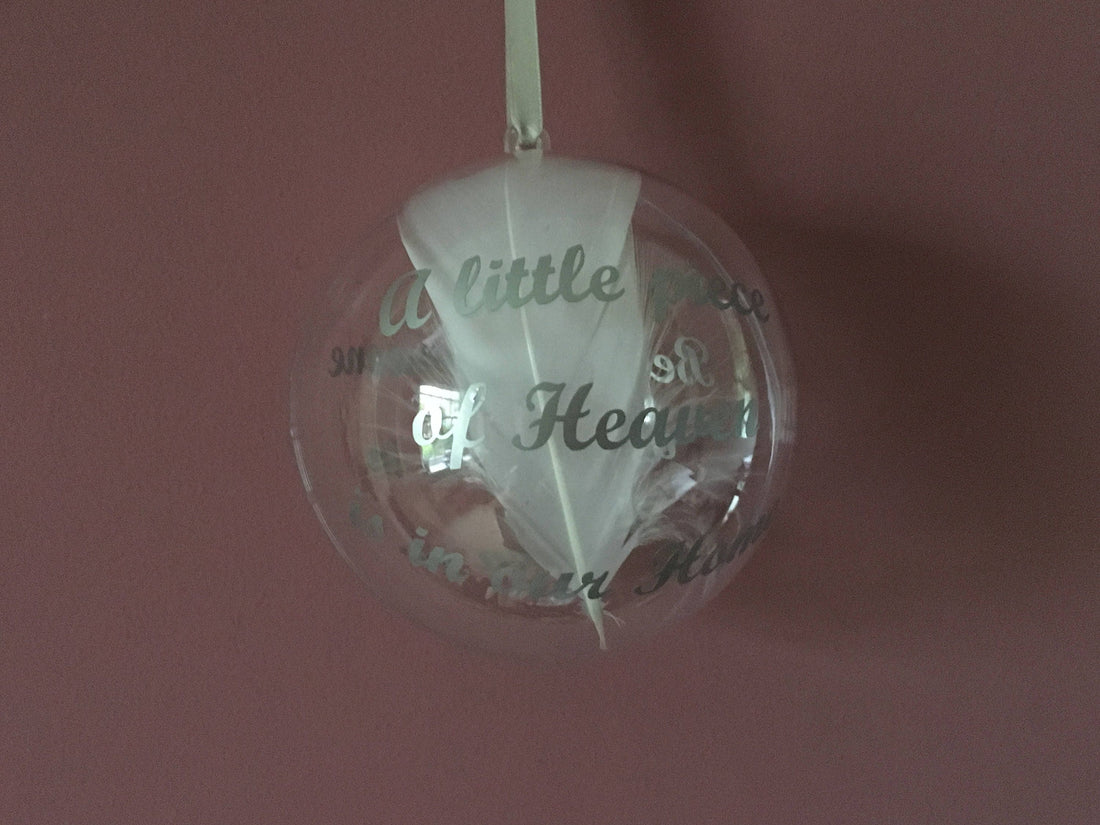 Someone In Heaven Memory Bauble - Remembrance Christmas Tree Decoration