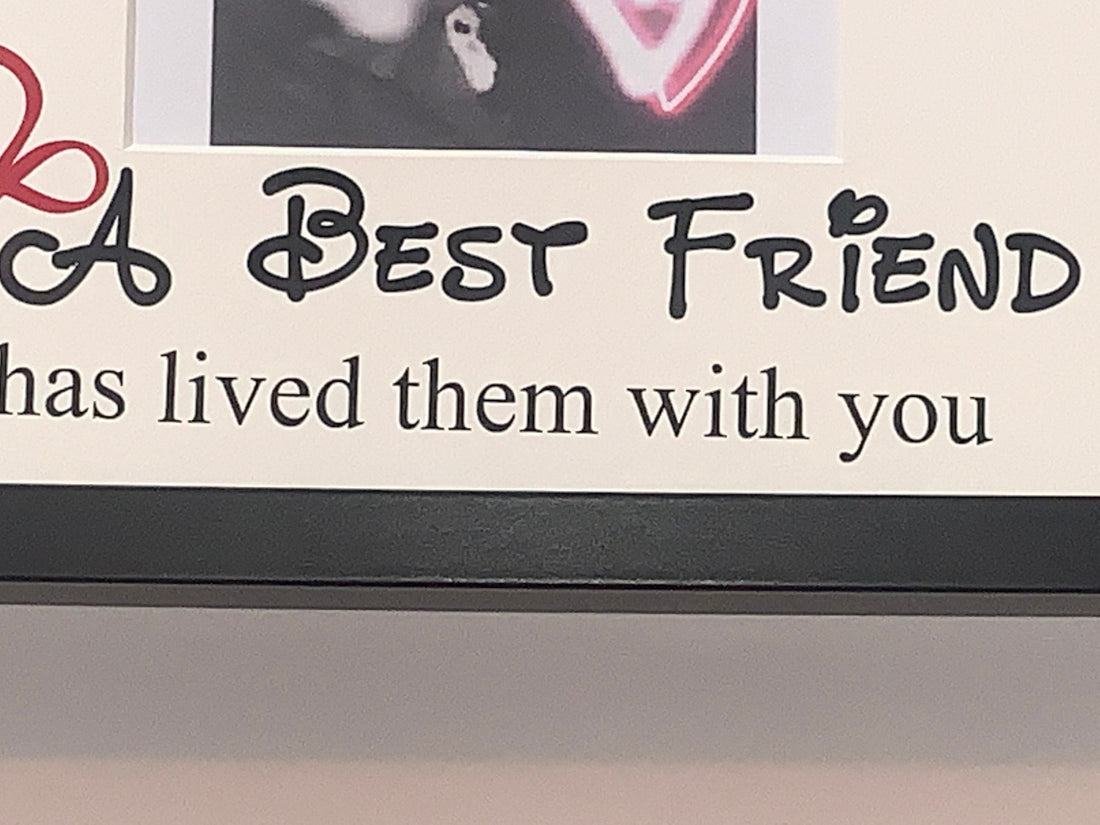 Best Friend Memories Deep Photo Box Frame. Perfect gift for that special friend.