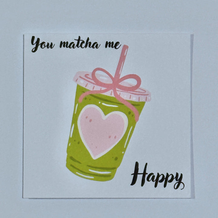 Matcha Pun Valentine's Card | Funny Love Card